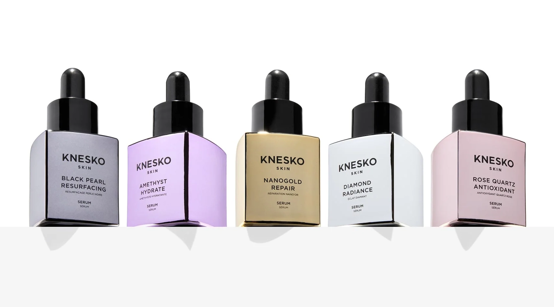 KNESKO concentrated formulated serums to target a varierty of skin types