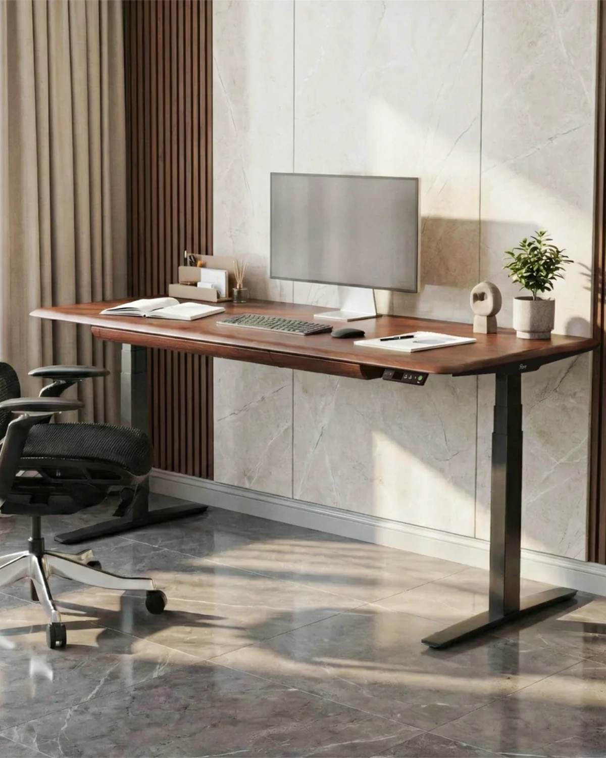 9am Home Pesk Pro Hardwood Home Office Electric Standing Desk